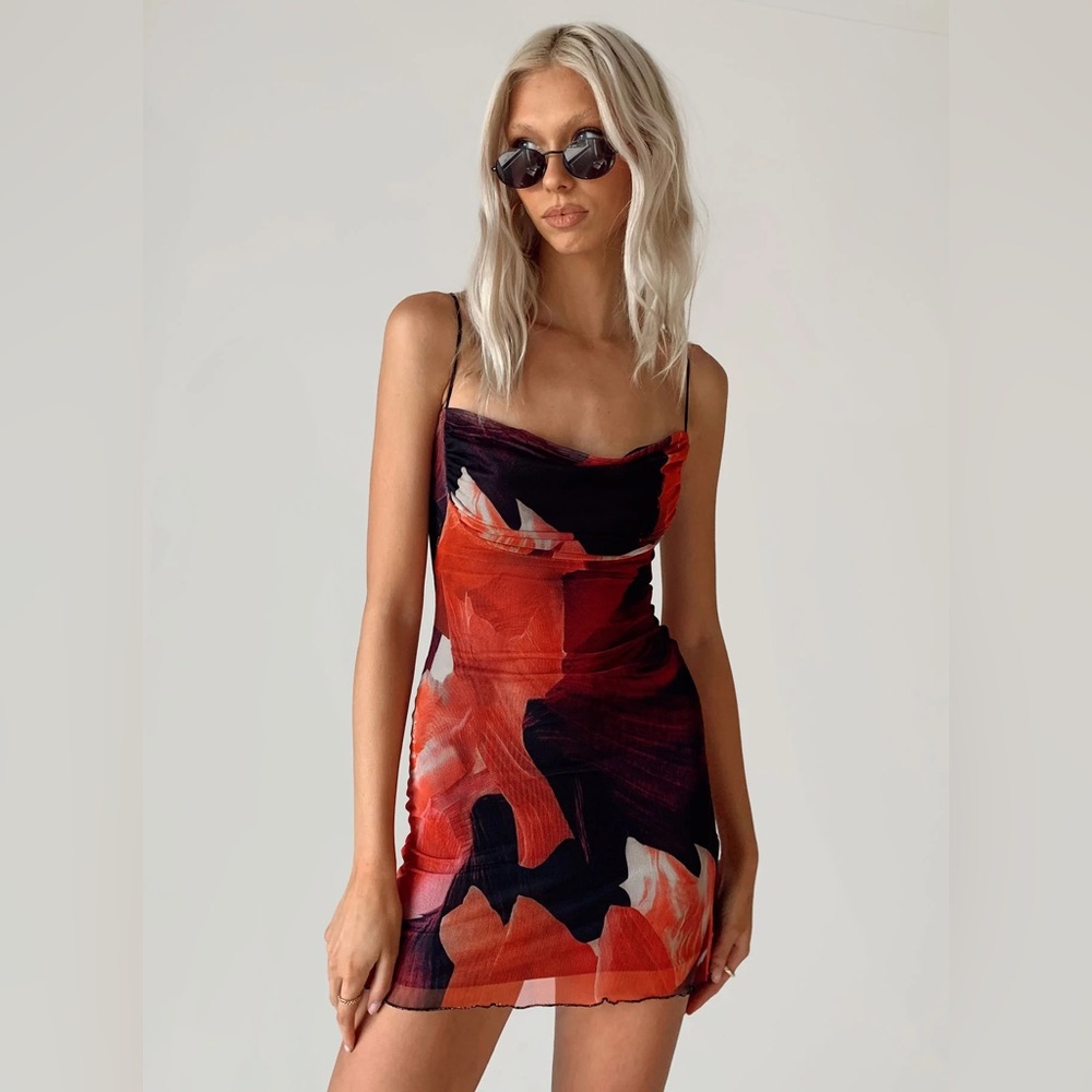 Sugar Mini Dress - Red Multi